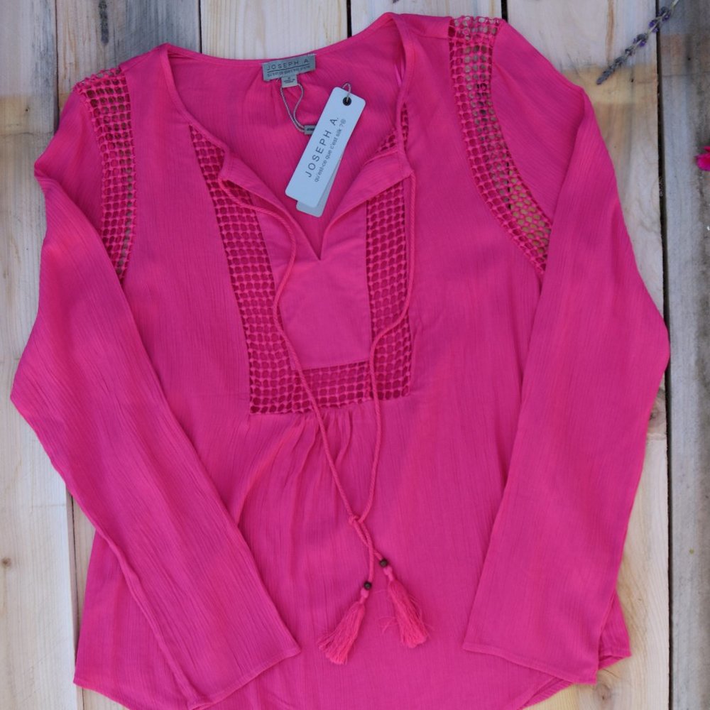 Joseph A. Crinkle Blouse